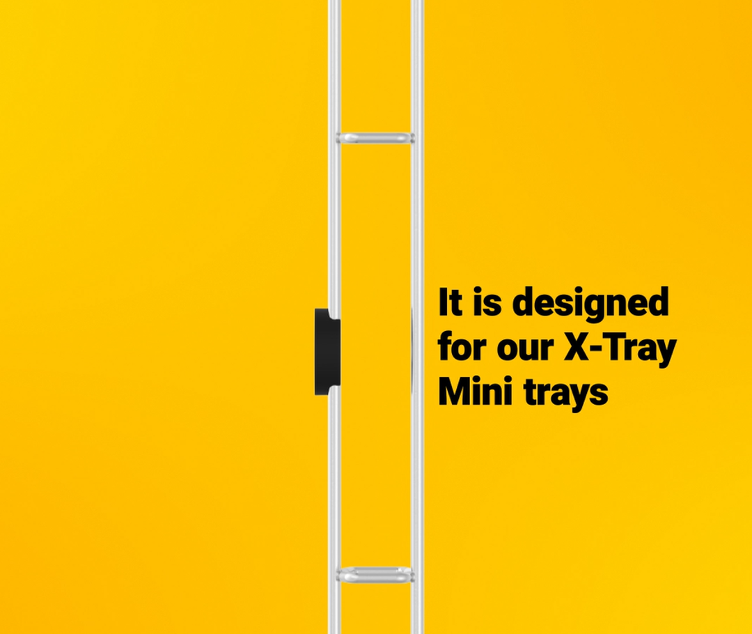 Perfect installation of mini trays with our new distance bracket